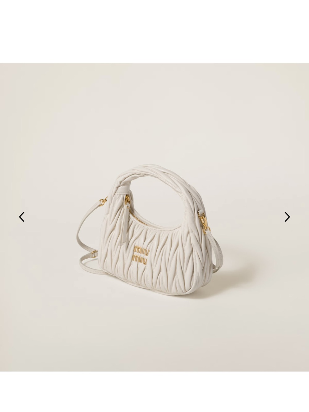 Miu Miu White Wander bag size small - Picture 5 of 11